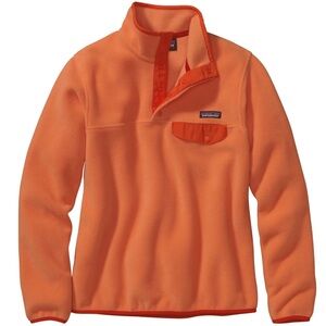 Patagonia Women's Lightweight Synchilla Snap-T Pullover Orange